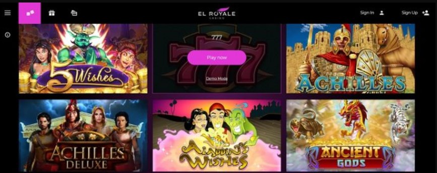 The Games of El Royale Casino 1